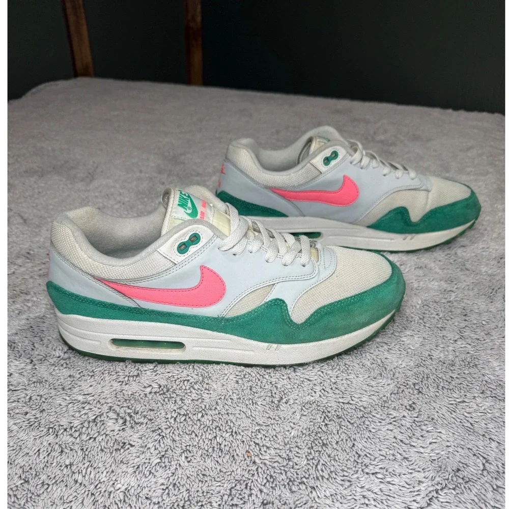 Nike Air Max 1 Watermelon‎ White Green Pink AH8145-106 Mens 10.5 Sneaker